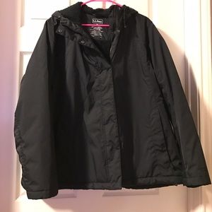 LL Bean Winter Warmer Jacket/Coat Black 2X